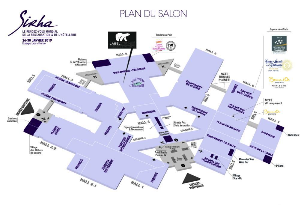 plan du salon sirha
